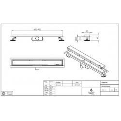 Odpływ liniowy Balneo Duplex 100 cm stal nierdzewna